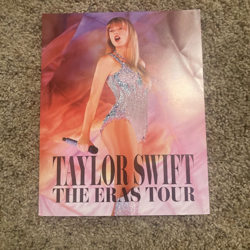 TAYLOR SWIFT THE ERAS TOUR POSTER!! Free blank birthday card included!!